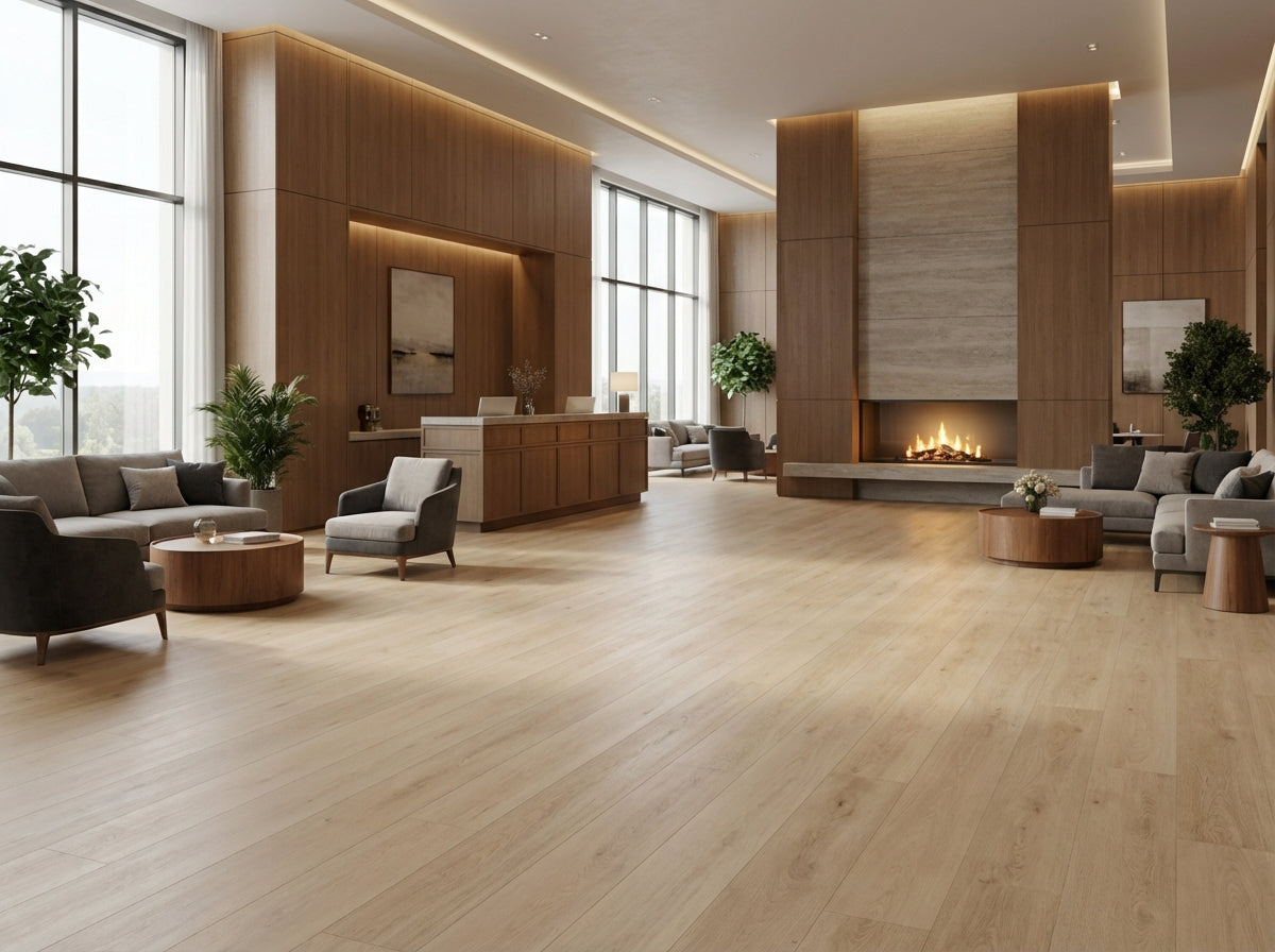 Design-forward commercial flooring.