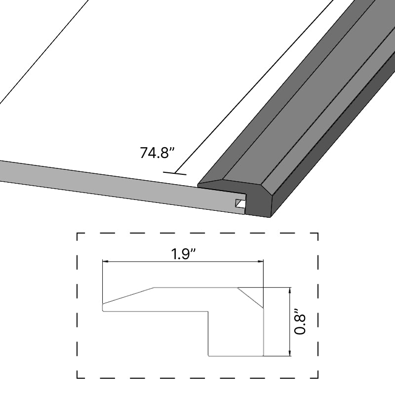 Provence 7.5" End Cap